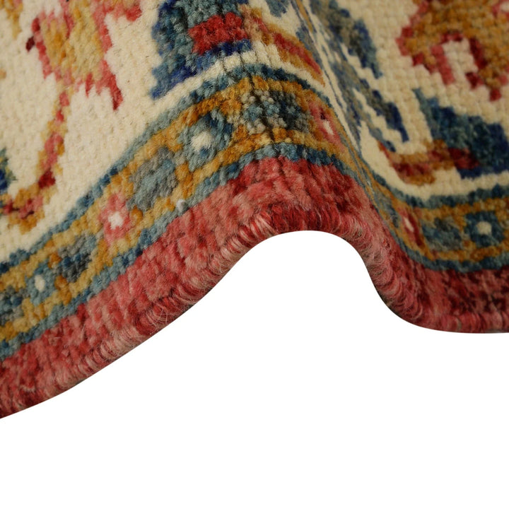 Afghan Oushak Rug 4' 0" x 5' 10" Hand-Knotted | No. AL46918