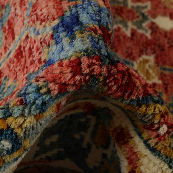 Afghan Oushak Rug 4' 0" x 5' 10" Hand-Knotted | No. AL46918
