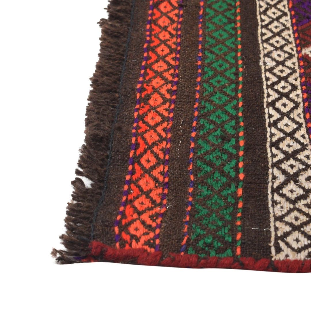 Afghan Kilim Rug 2' 2" x 8' 11" Flat-Weave | No. AL46986