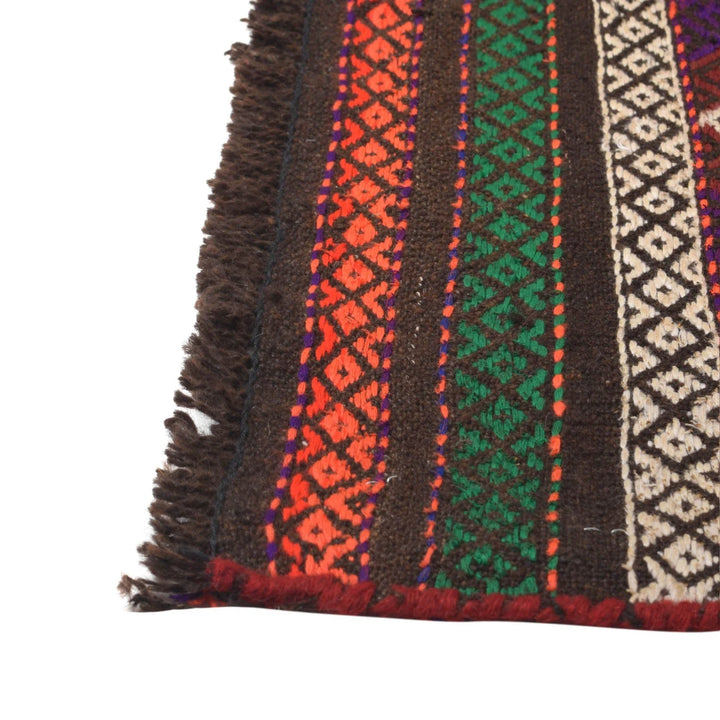 Afghan Kilim Rug 2' 2" x 8' 11" Flat-Weave | No. AL46986