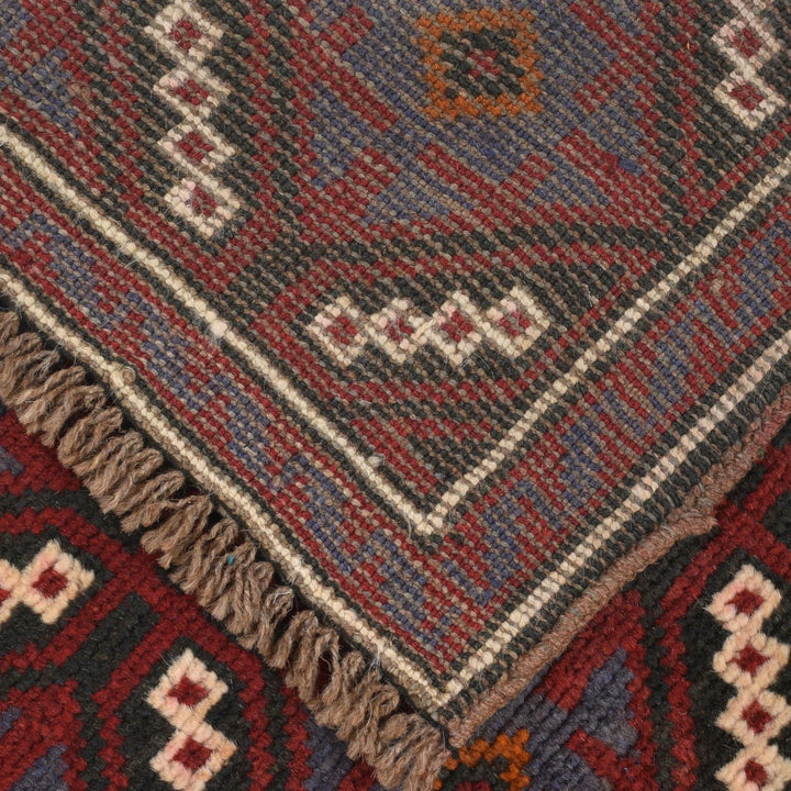 Afghan Baluchi Rug 2' 10" x 4' 2" Hand-Knotted | No. AL47063