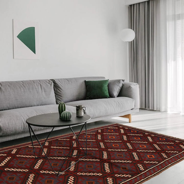 Afghan Baluchi Rug 2' 10" x 4' 2" Hand-Knotted | No. AL47063