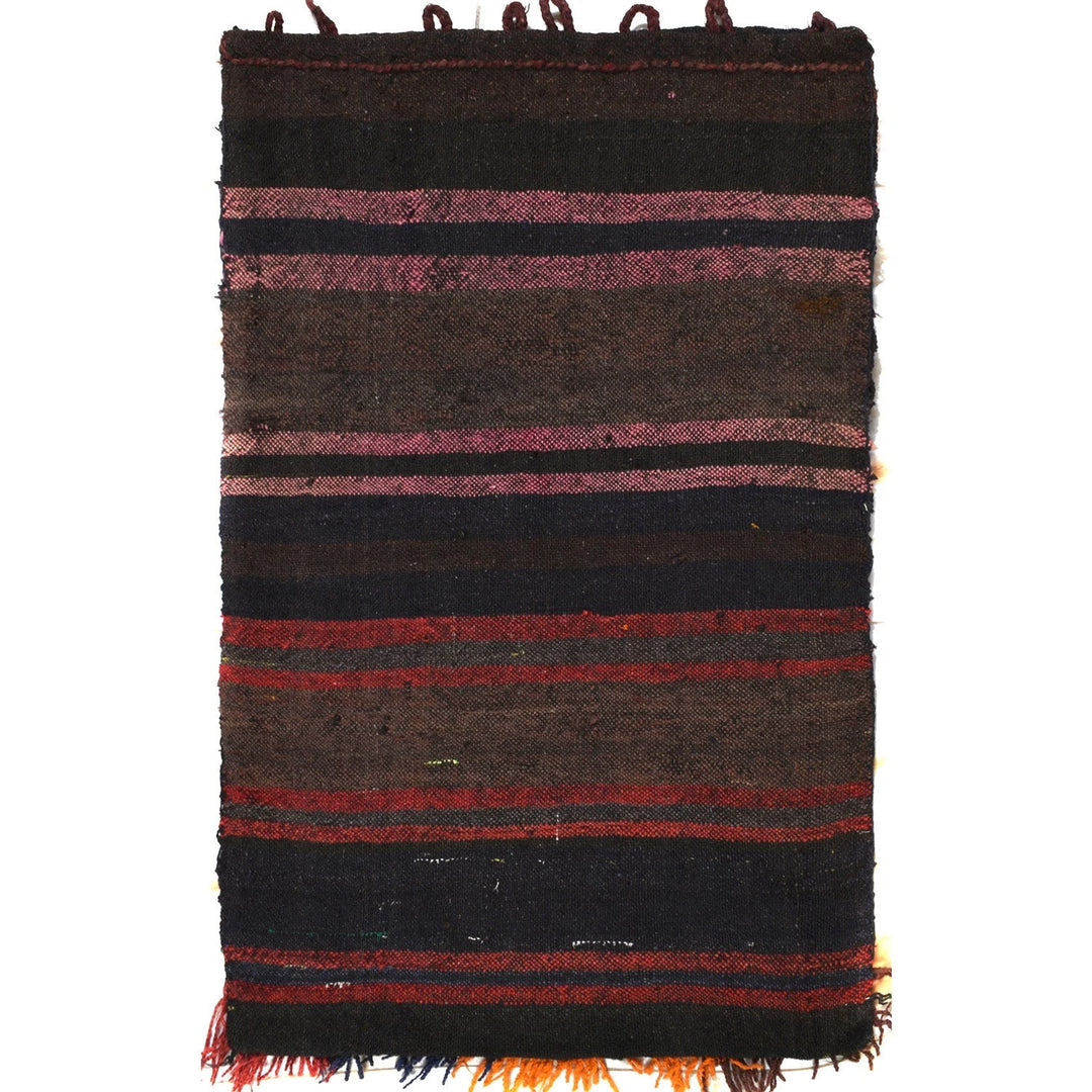 Afghan Baluchi Kilim Rug 1'10" x 3'0" Flat-Weave | No. AL47066