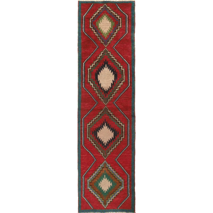 Afghan Baluchi Rug 2' 7" x 9' 8" Hand-Knotted | No. AL47134