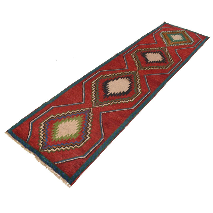 Afghan Baluchi Rug 2' 7" x 9' 8" Hand-Knotted | No. AL47134