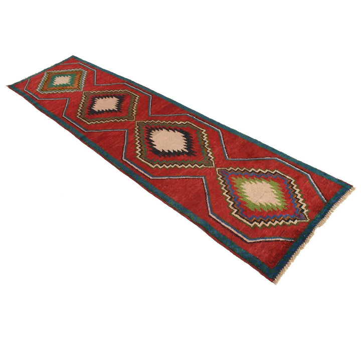 Afghan Baluchi Rug 2' 7" x 9' 8" Hand-Knotted | No. AL47134
