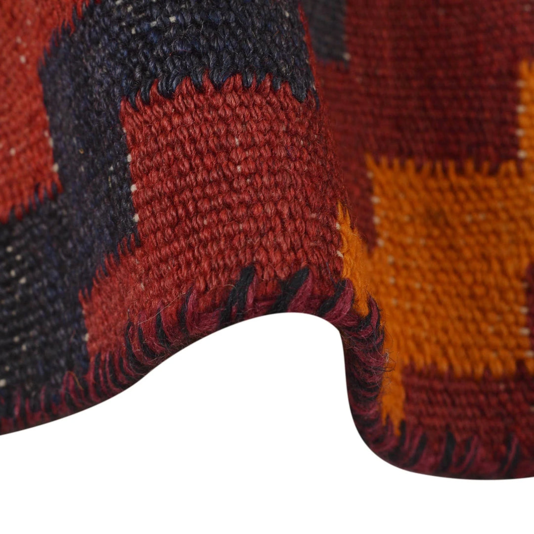 Afghan Kilim Rug 7' 2" x 9' 11" Flat-Weave | No. AL47214