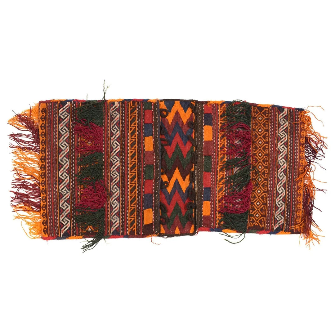 Afghan Sadde Bag Rug 1' 10" x 3' 7" Flat-Weave | No. AL47286