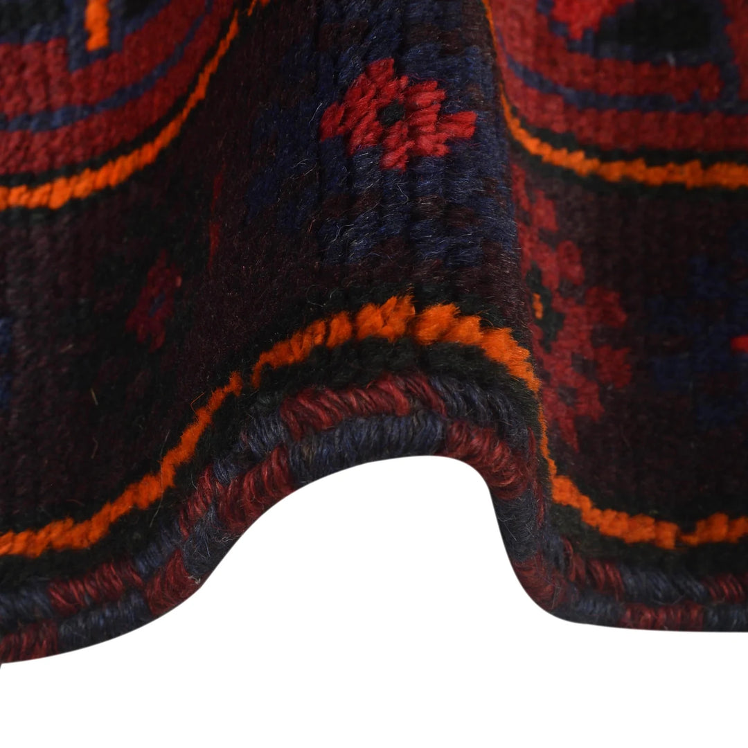 Red Afghan Prayer Rug 2' 9" x 4' 6" Hand-Knotted | No. AL47500