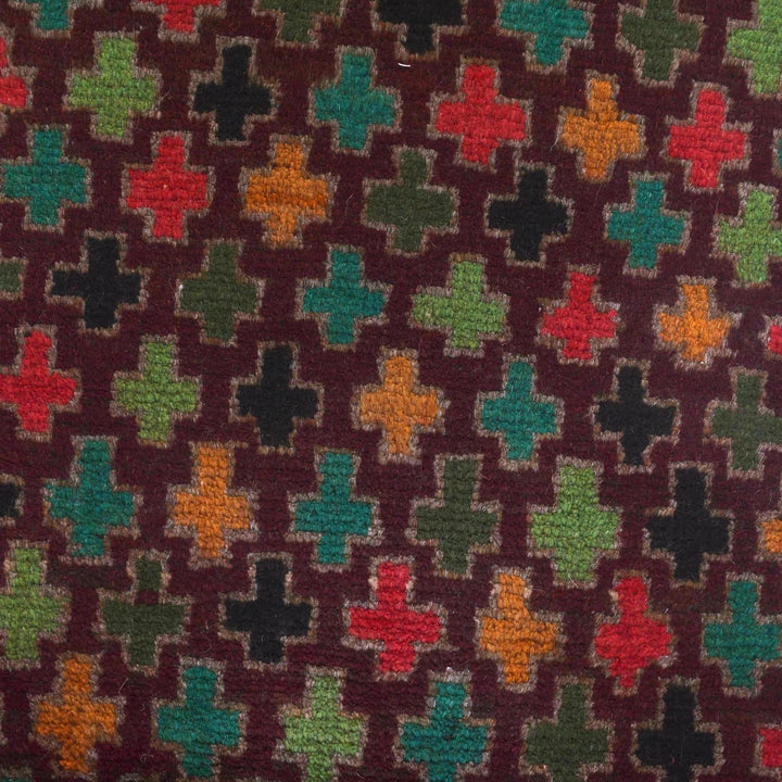 Afghan Baluchi Rug 2' 2" x 6' 7" Hand-Knotted | No. AL47587