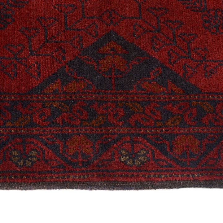 Red Afghan Khal Mohammadi Rug 2' 6" x 9' 6" Hand-Knotted | No. AL47607
