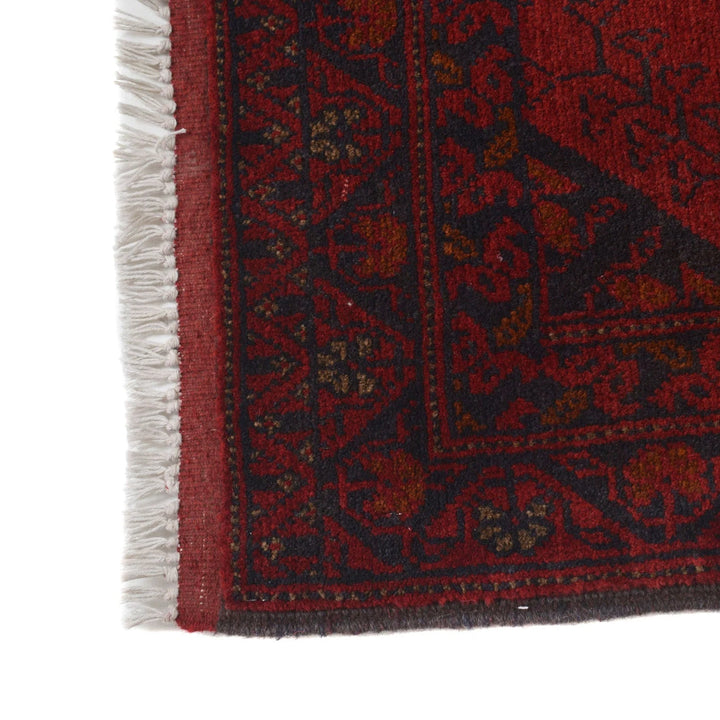 Red Afghan Khal Mohammadi Rug 2' 6" x 9' 6" Hand-Knotted | No. AL47607
