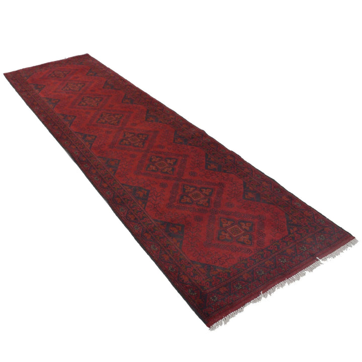 Red Afghan Khal Mohammadi Rug 2' 6" x 9' 6" Hand-Knotted | No. AL47607