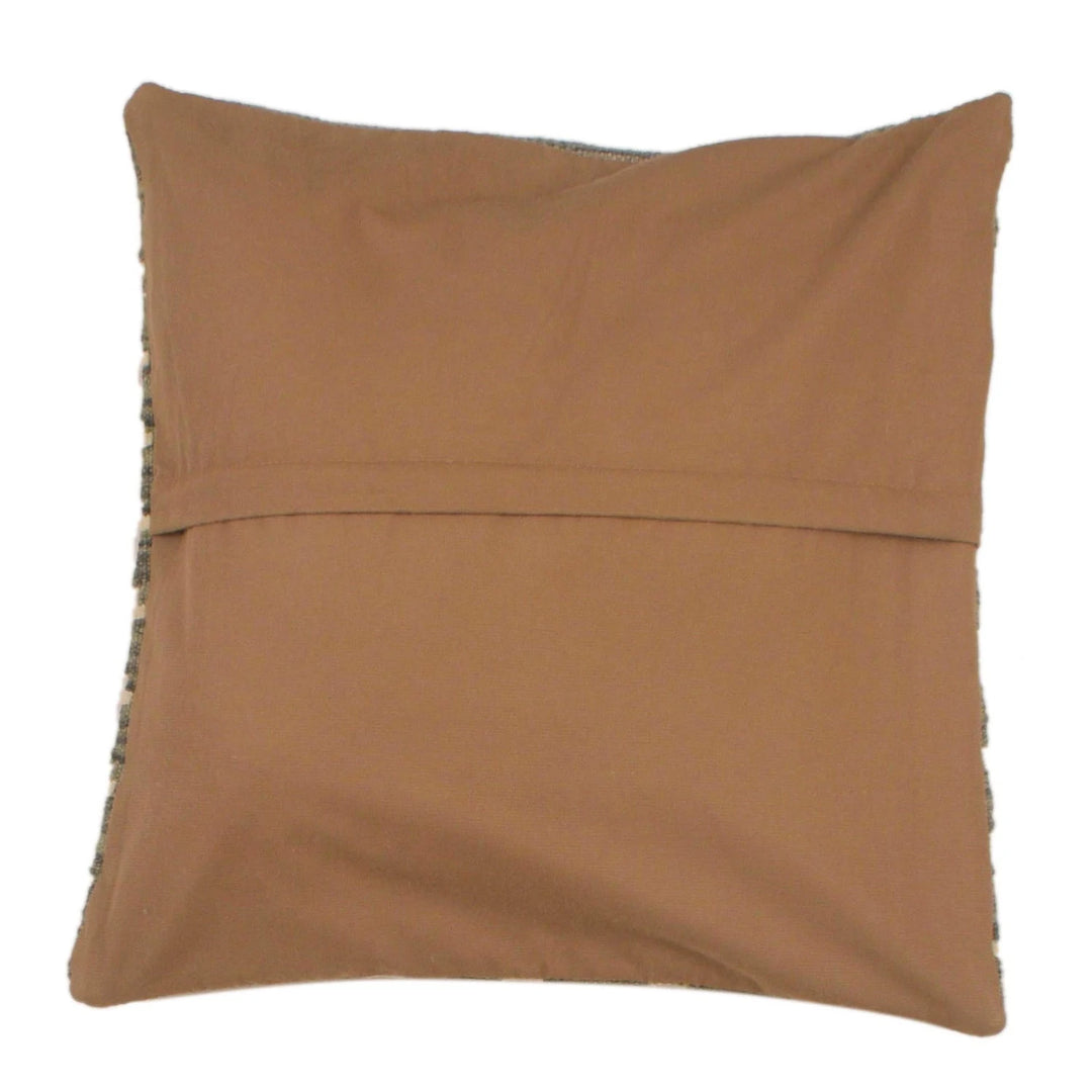 Afghan Geometric Cushion 1' 7" x 1' 5" Flat-Weave | No. AL47646