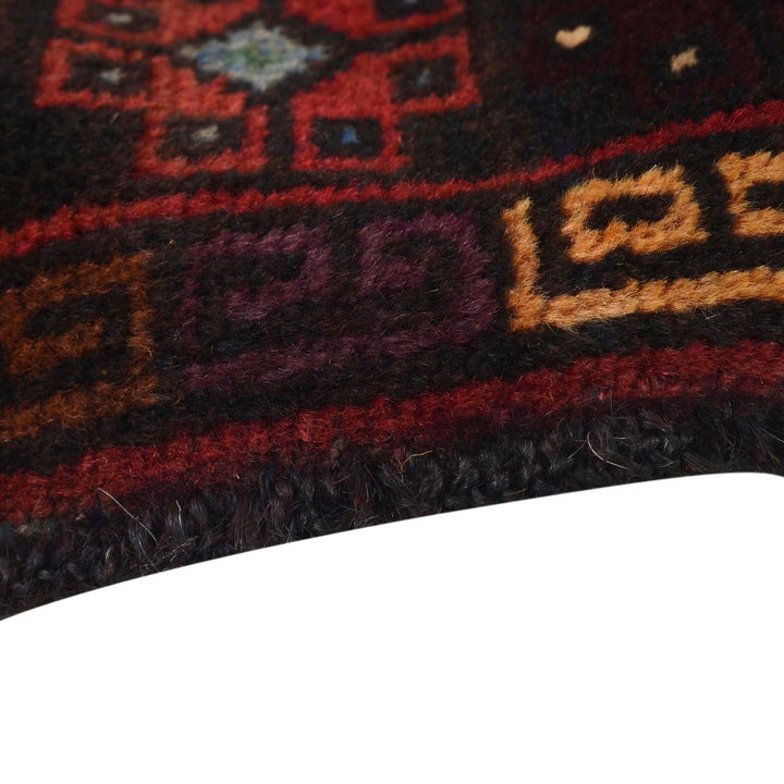 Afghan Baluchi Rug 3' 4" x 4' 10" Hand-Knotted | No. AL47672