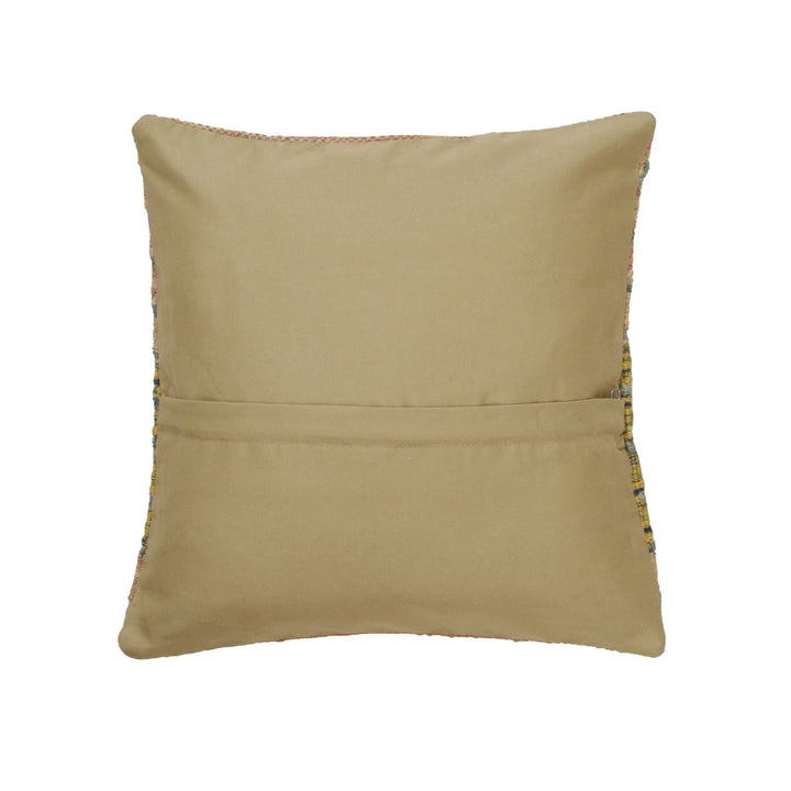 Afghan Geometric Cushion 1' 4" x 1' 3" Flat-Weave | No. AL47705