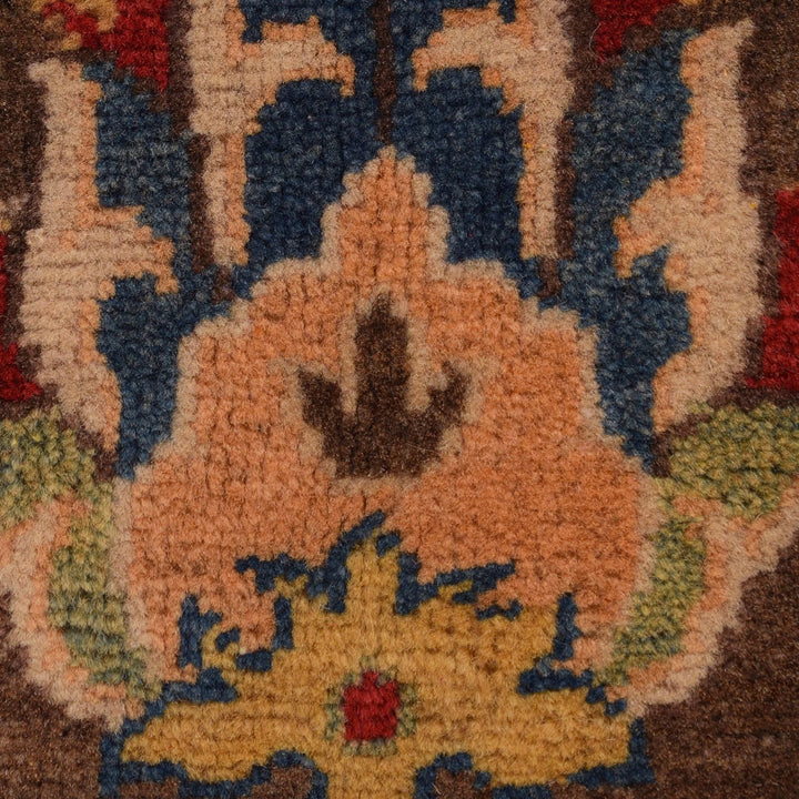 Brown Afghan Sultani Rug 3' 11" x 5' 8" Hand-Knotted | No. AL47754