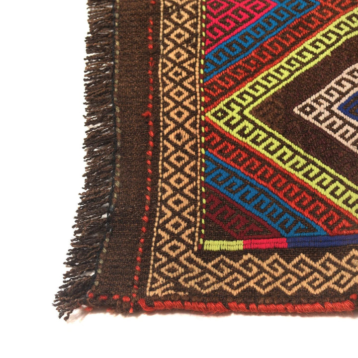 Afghan Kilim Rug 2' 2" x 6' 7" Flat-Weave | No. AL47834