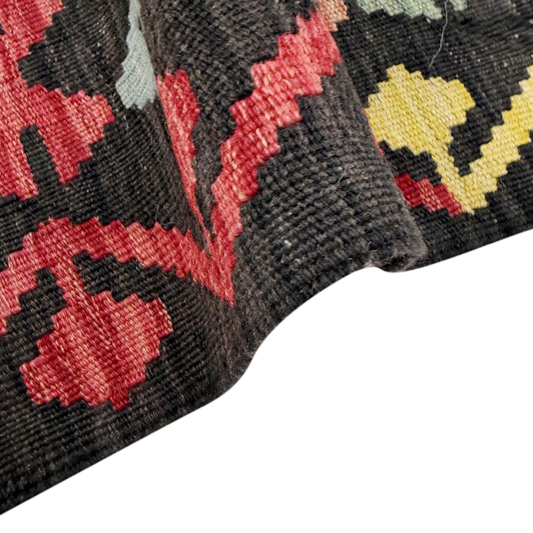 Afghan Vegetable Kilim Rug 5' 2" x 6' 6" Flat-Weave | No. AL478689
