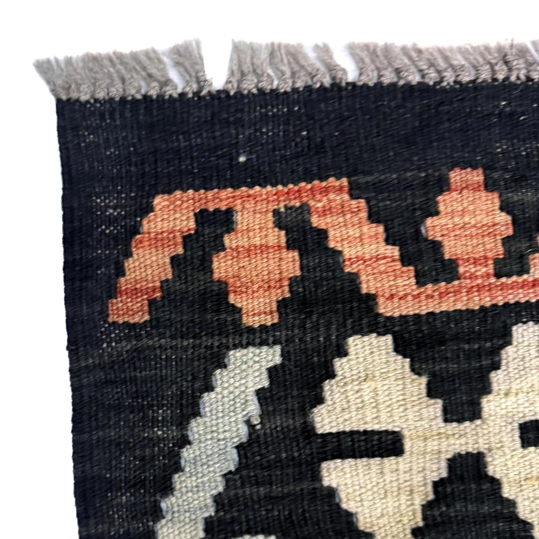 Multicolor Afghan Kilim Rug 6' 2" x 8' 3" Flat-Weave | No. AL47949