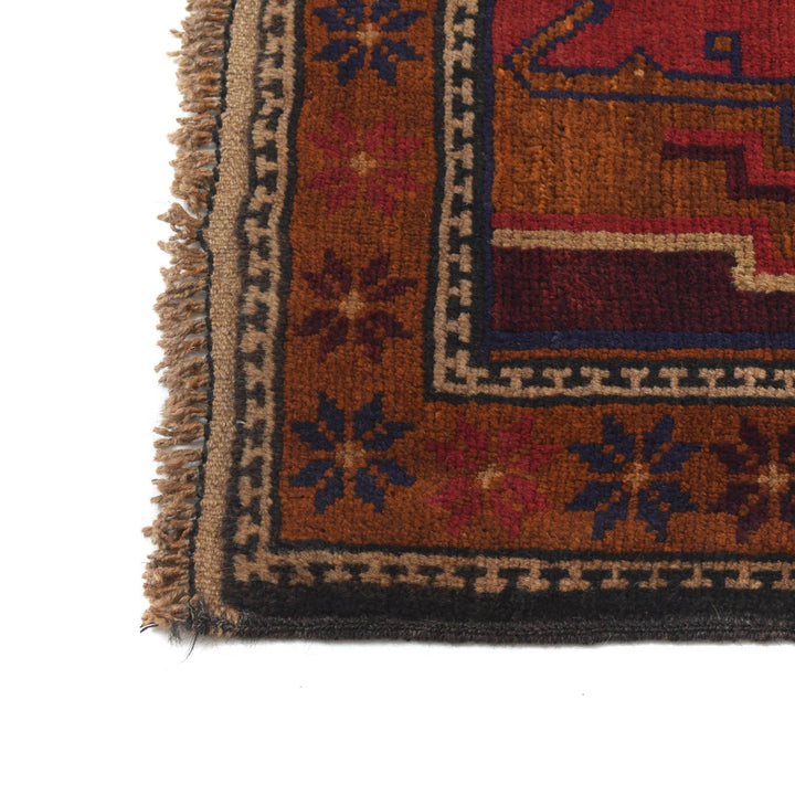 Afghan Baluchi Rug 4' 3" x 6' 7" Hand-Knotted | No. AL47959