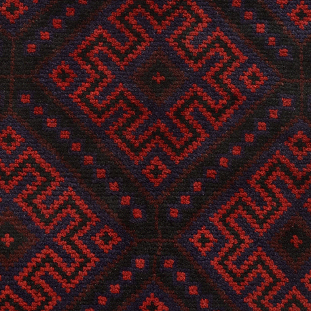 Afghan Baluchi Rug 3' 10" x 5' 9" Hand-Knotted | No. AL47983