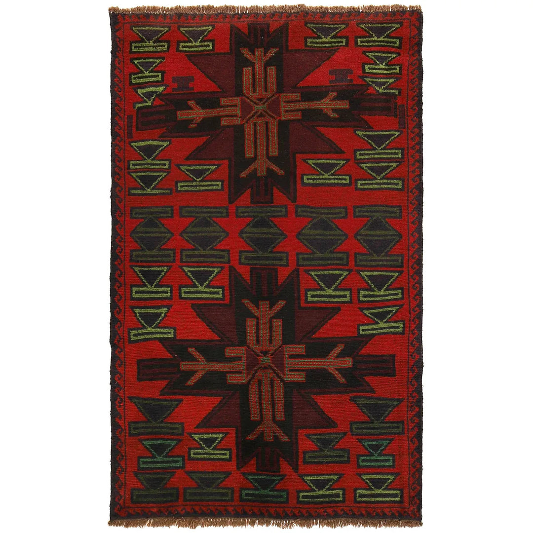 Tribal Baloch Rug 4' 0" x 6' 8" - No. AL48045
