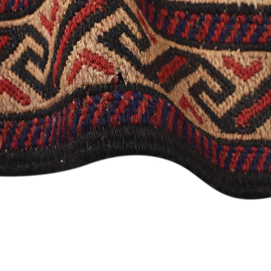 Afghan Saghari Kilim Rug 6' 9" x 9' 3" Flat-Weave | No. AL48177