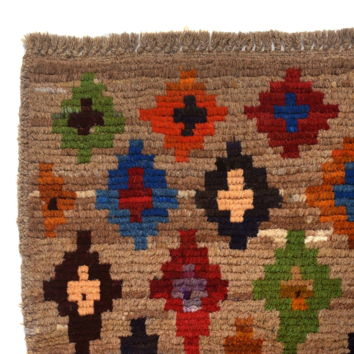 Afghan Baluchi Rug 3' 9" x 5' 9" Hand-Knotted | No. AL48251