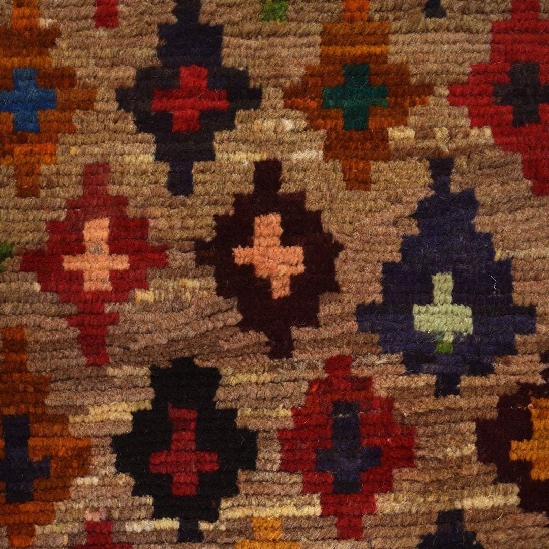 Afghan Baluchi Rug 3' 9" x 5' 9" Hand-Knotted | No. AL48251