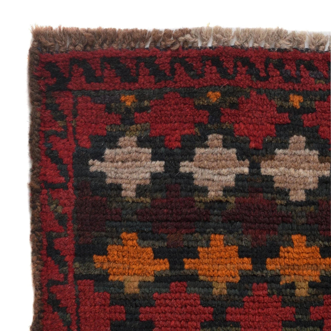Afghan Baluchi Rug 2' 10" x 4' 5" Hand-Knotted | No. AL48291