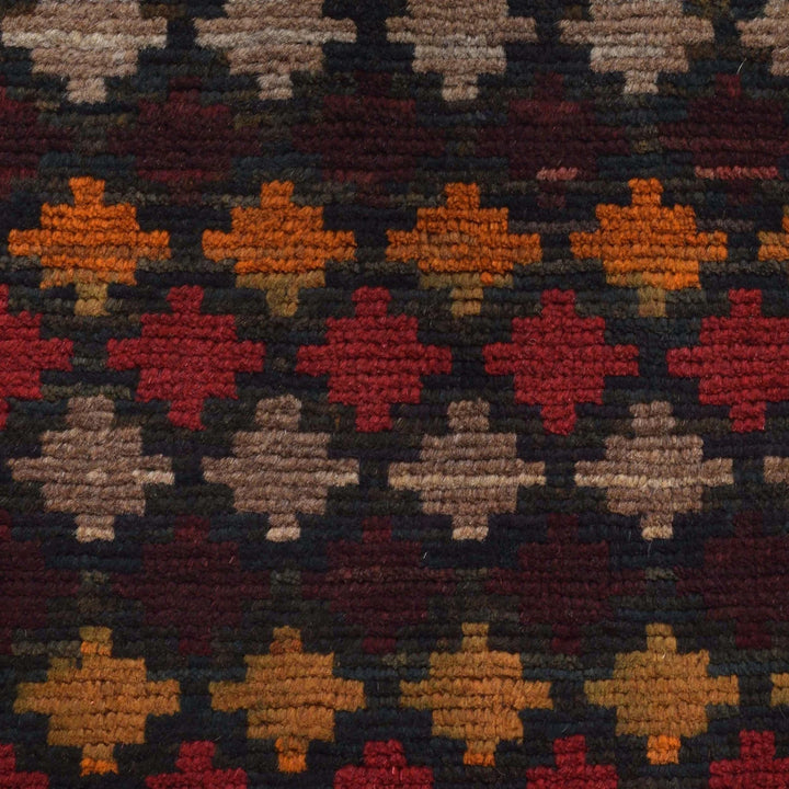 Afghan Baluchi Rug 2' 10" x 4' 5" Hand-Knotted | No. AL48291