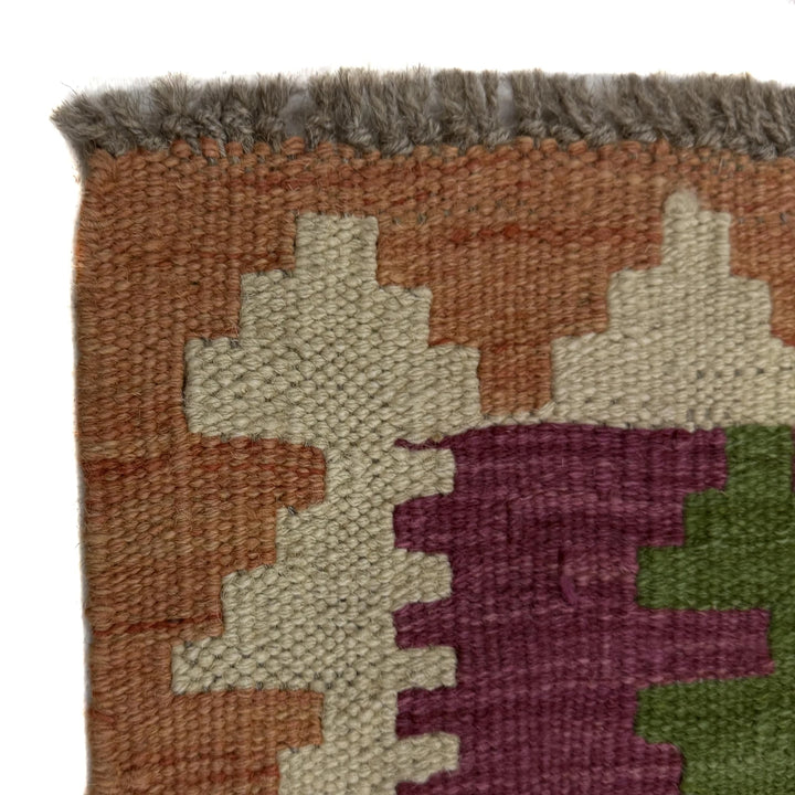 Afghan Vegetable Kilim Rug 3' 2" x 4' 10" Flat-Weave | No. AL483196
