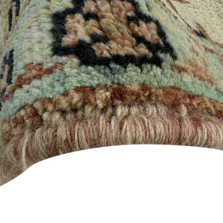 Beige Afghan Oushak Rug 3' 11" x 5' 9" Hand-Knotted | No. AL48342
