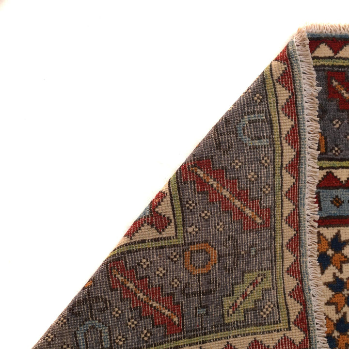 Afghan Mamluk Rug 4' 11" x 6' 7" Hand-Knotted | No. AL48345