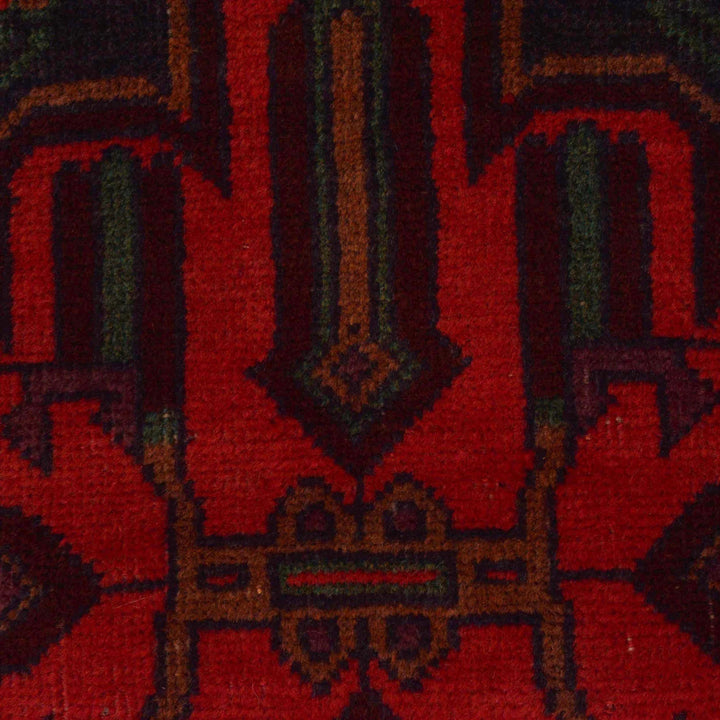 Afghan Baluchi Rug 3' 8" x 6' 2" Hand-Knotted | No. AL48351