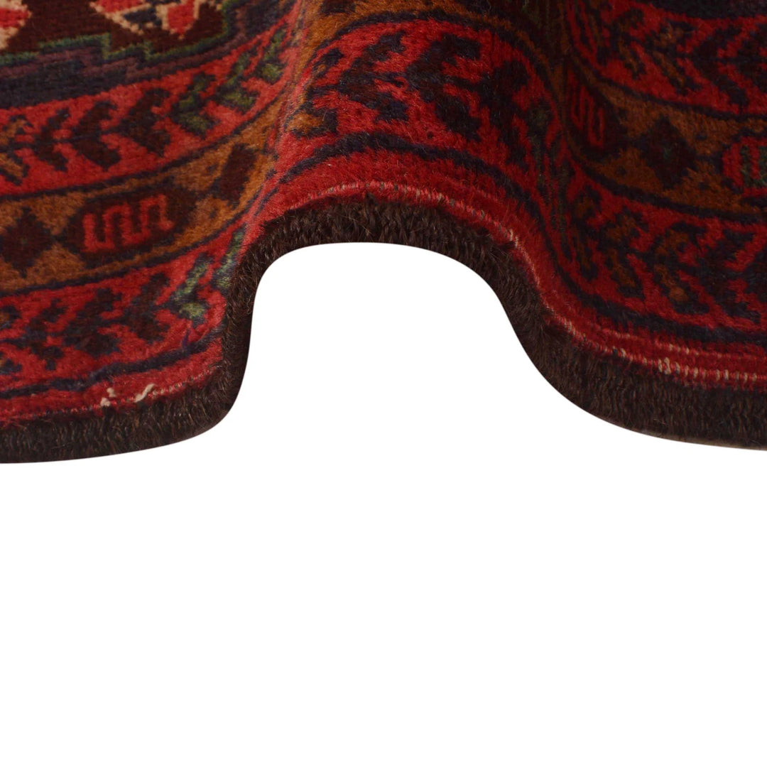 Afghan Baluchi Rug 3' 8" x 6' 2" Hand-Knotted | No. AL48351
