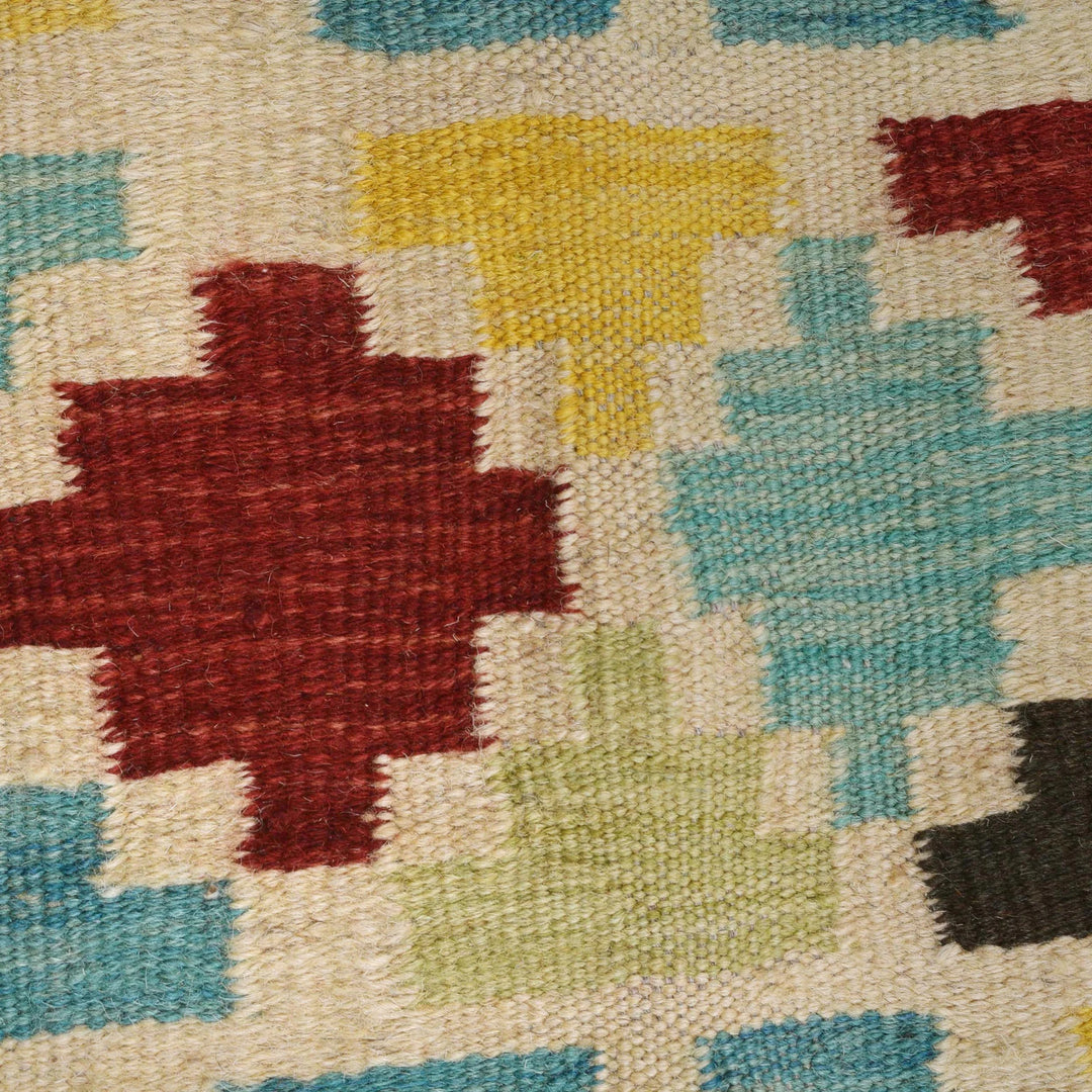 Afghan Kilim Rug 4' 4" x 6' 3" Flat-Weave | No. AL48380