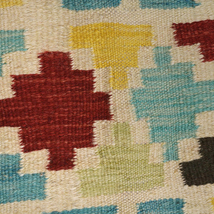 Afghan Kilim Rug 4' 4" x 6' 3" Flat-Weave | No. AL48380