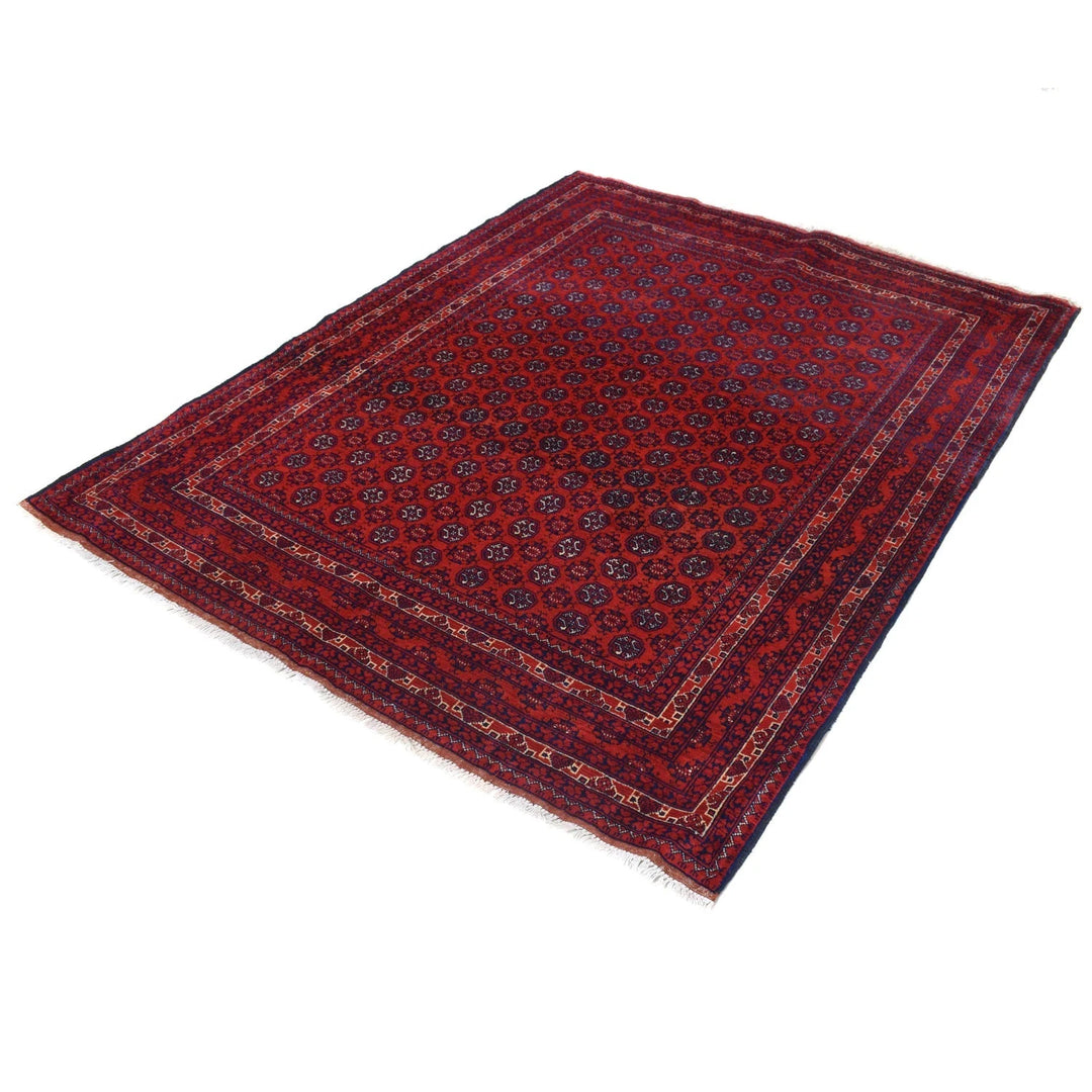 Afghan Khoja Roshnai Rug 4' 11" x 6' 4" Hand-Knotted | No. AL48505