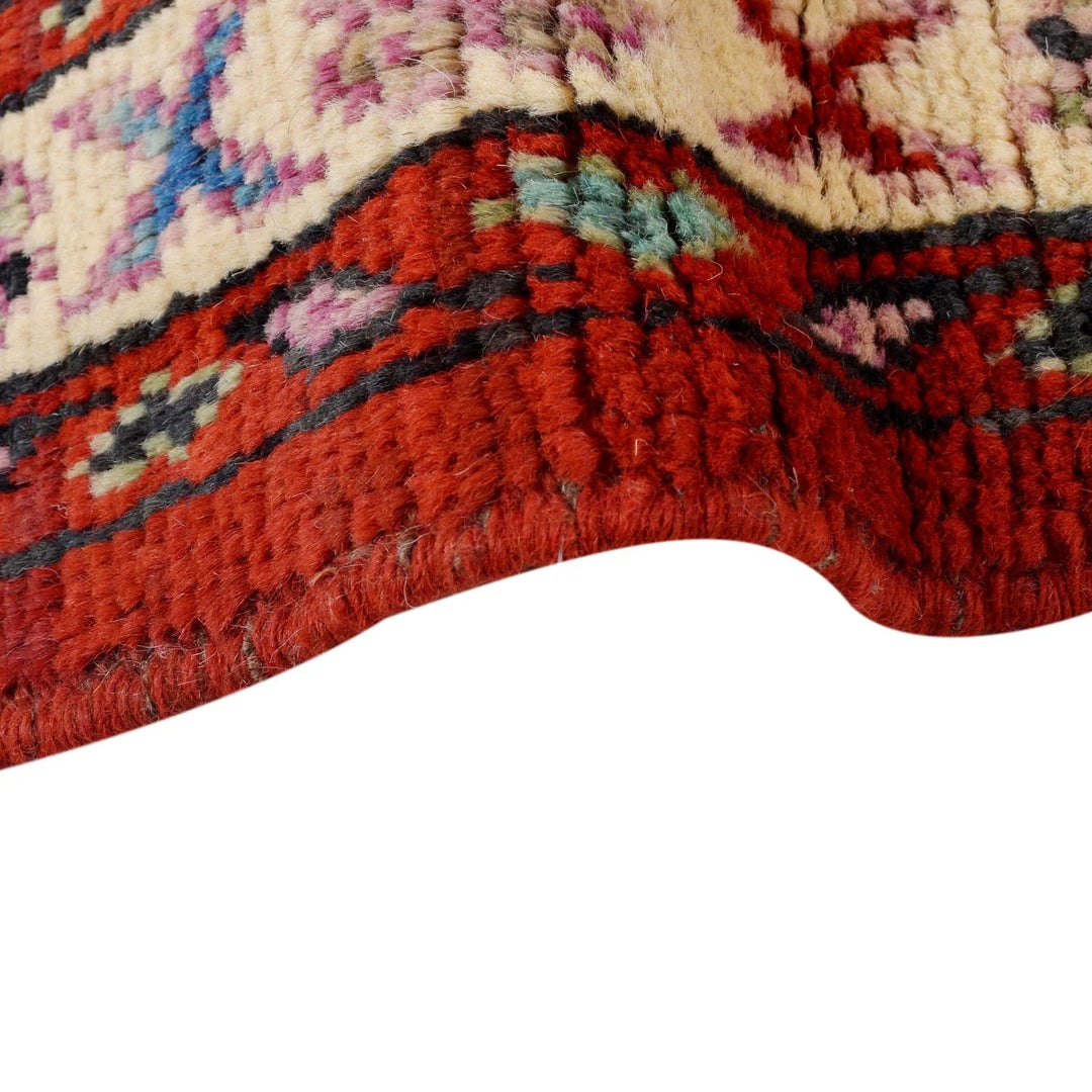 Red Afghan Shiraz Rug 4' 11" x 6' 6" Hand-Knotted | No. AL48614