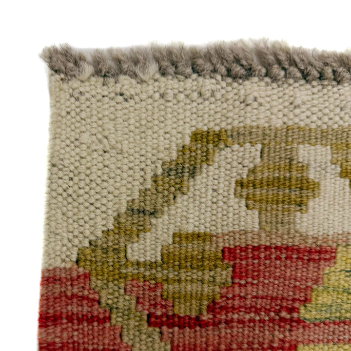 Afghan Vegetable Kilim Rug 2' 6" x 4' 4" Flat-Weave | No. AL487704