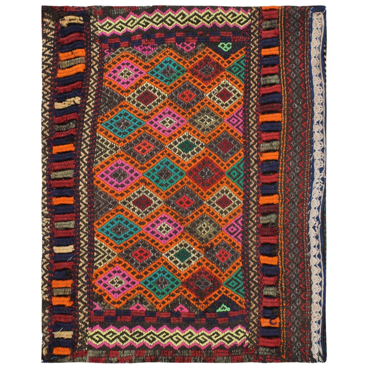 Afghan Balisht Kilim Rug 2' 1" x 1' 9" Flat-Weave | No. AL48851