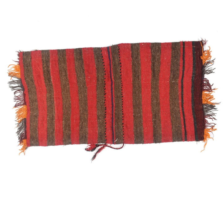 Afghan Baluch Saddle Bag Kilim 2' 0" x 3' 9" Flat-Weave | No. AL49024