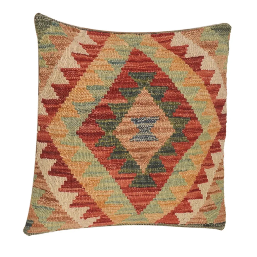 Afghan Kilim Rug 1' 6" x 1' 7" Flat-Weave | No. AL49190