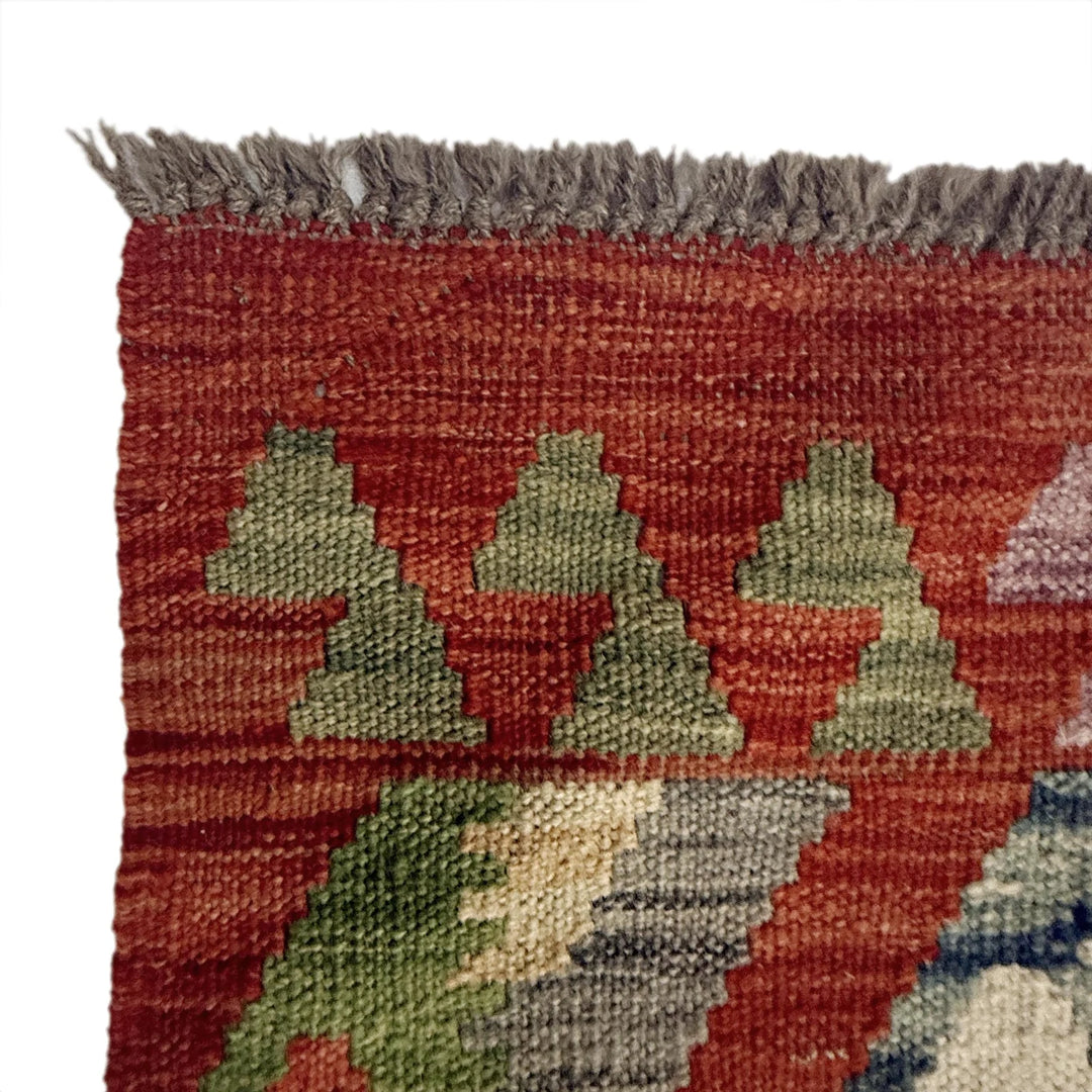 Afghan Kilim Rug 6' 11" x 9' 7" Flat-Weave | No. AL49218