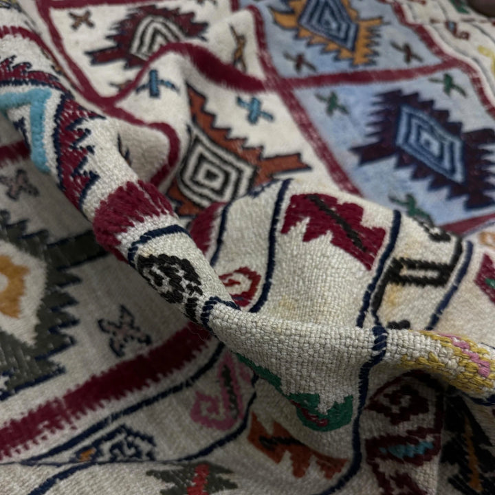 Afghan Soumak Rug 4' 5" x 6' 1" Hand-Knotted | No. AL49228