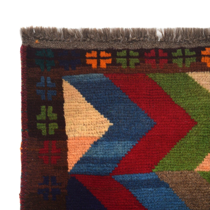 Afghan Baluchi Rug 3' 9" x 6' 0" Hand-Knotted | No. AL49287