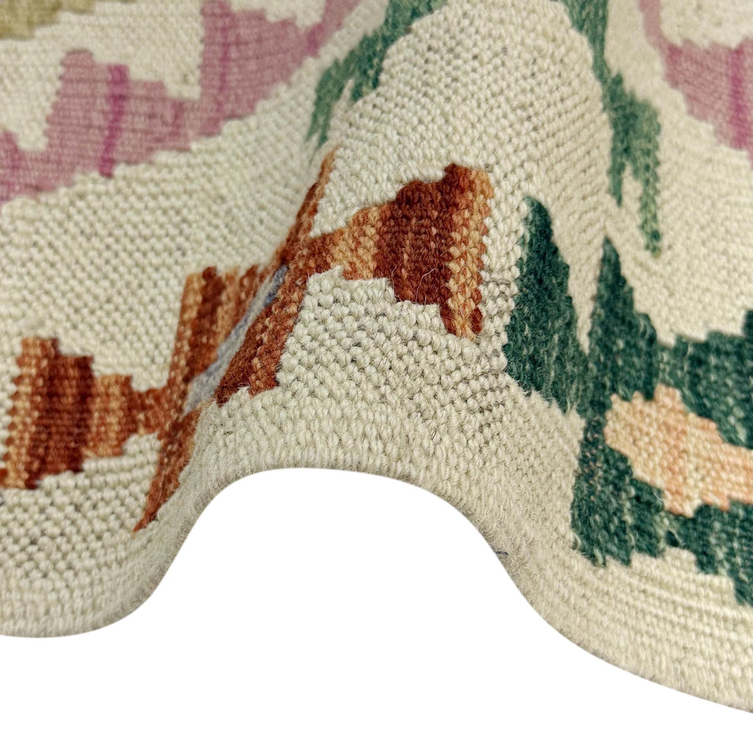 Afghan Kilim Rug 2' 6" x 4' 4" Flat-Weave | No. AL49333