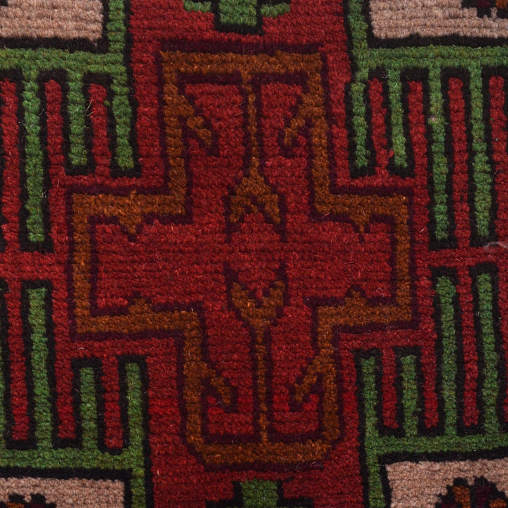 Afghan Baluchi Rug 4' 0" x 6' 7" Hand-Knotted | No. AL49363
